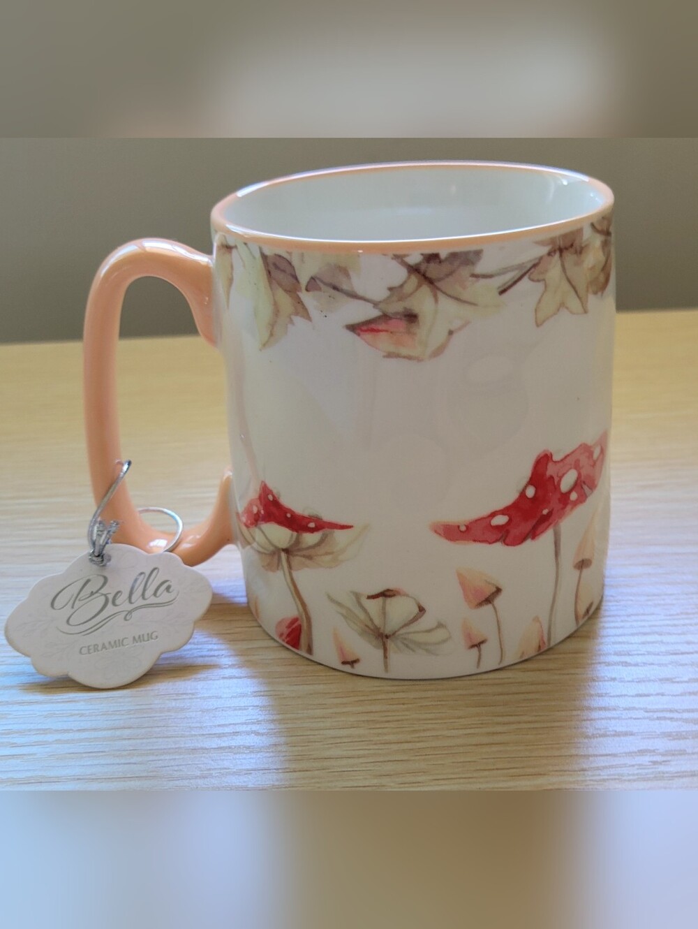 🍄Watercolor Mushroom Leaf Mug